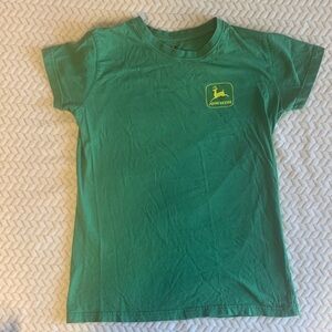 John Deere Youth Tee in Green with Logo